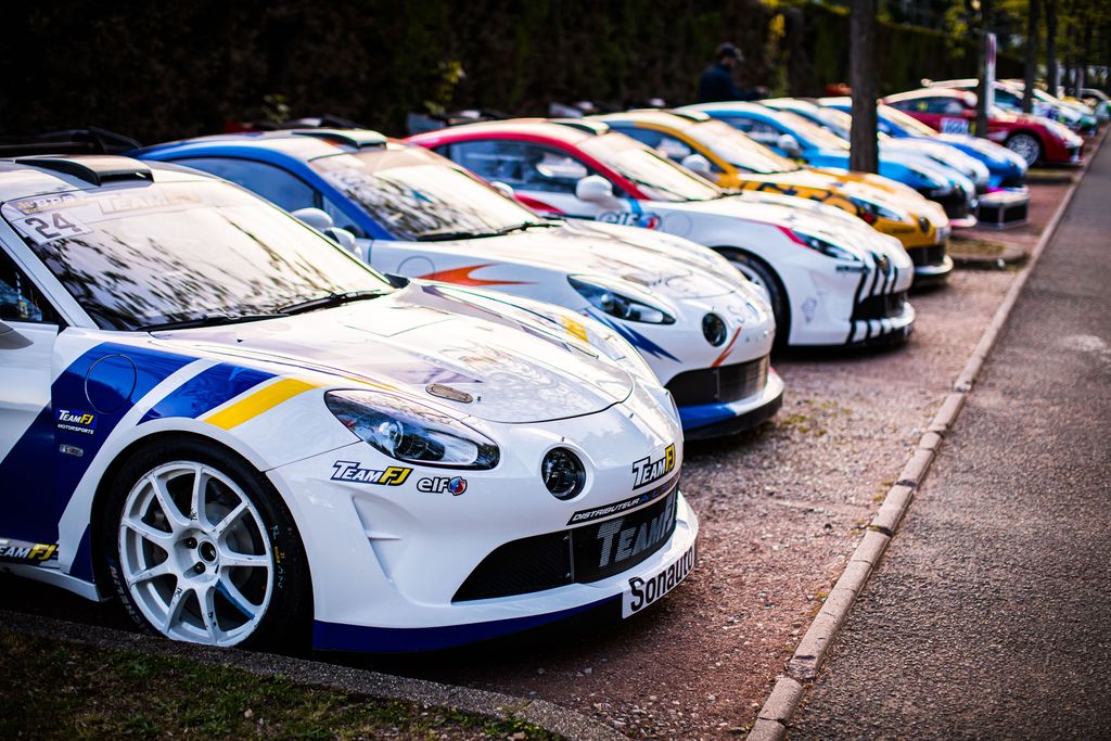 24 BECT Fabrice, MICHAL Arnaud, Alpine A110, ambiance during the Rallye Rhône Charbonnières 2022, 2nd round of the Championnat de France des Rallyes 2022, from April 28 to 30 in Charbonnières-les-Bains, France - Photo Bastien Roux / DPPI