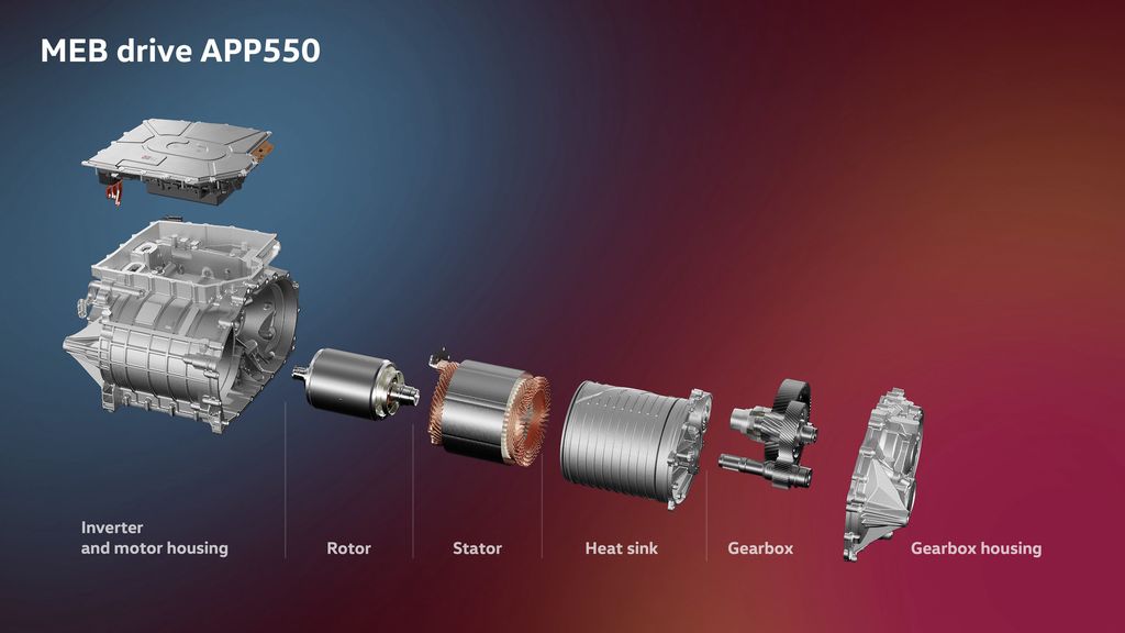 The components of the new APP550 MEB drive.