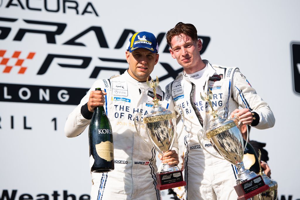 Aston Martin and Heart of Racing put Vantage on the rostrum at the Long Beach Grand Prix