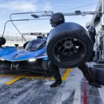 First endurance test session for the Alpine A424 at Motorland