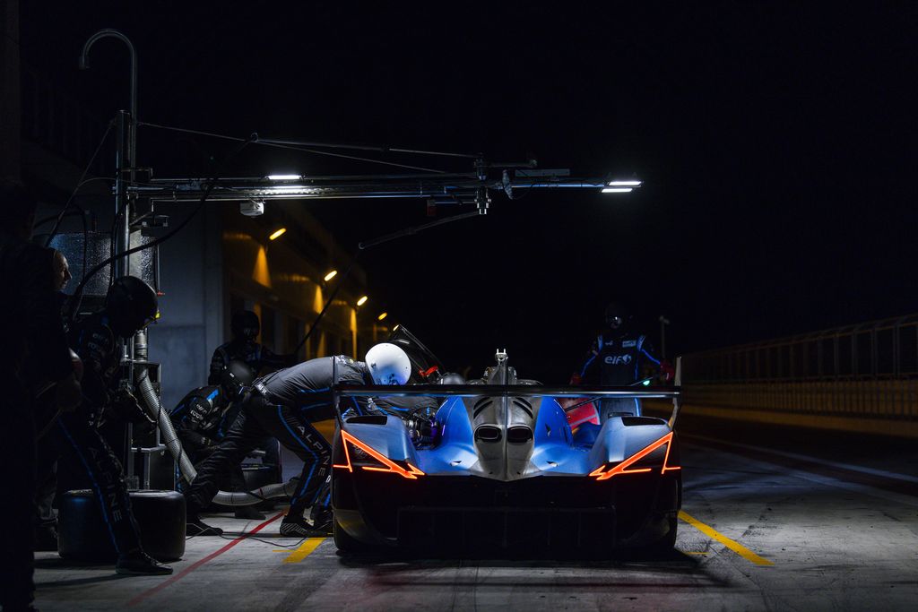 première séance d’essais endurance de l’Alpine A424 à Motorland